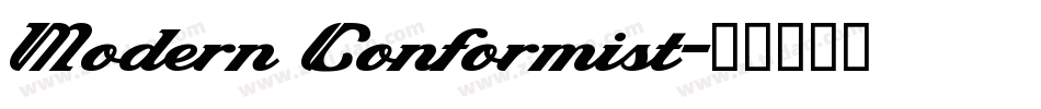 Modern Conformist字体转换